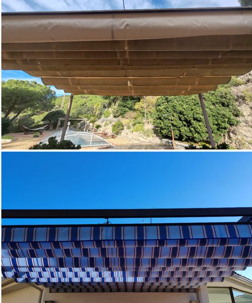 sustitución de lona para pérgola en Alicante