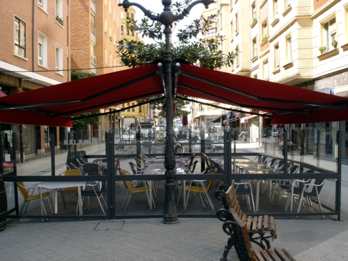 Toldo para un restaurante KALAMUA BILBAO